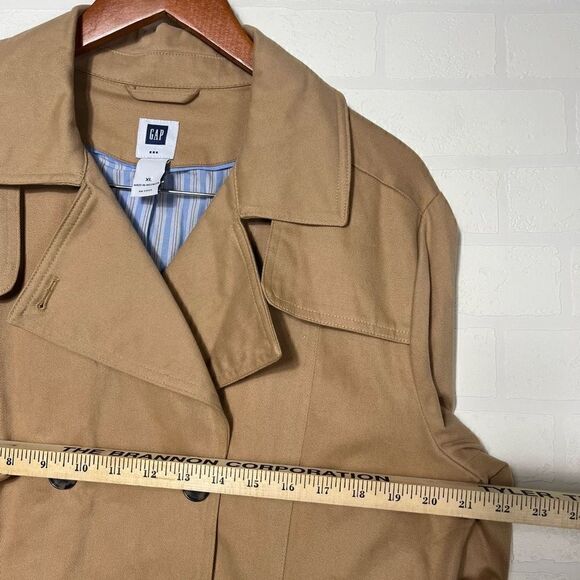 Gap Womens Trench Coat Size XL Tan belt - Picture 11 of 16